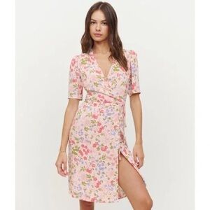 reformation | laurent wrap mini dress 🌷